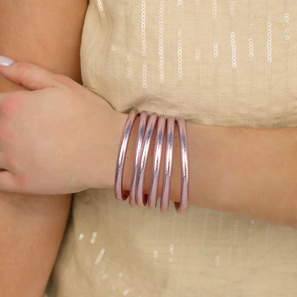 BuDhaGirl Ice Rose All Weather Bangles® (AWB®) - Set of 6