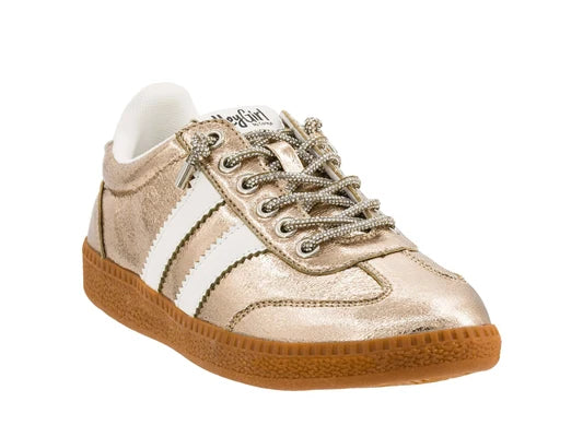 Corky's Heads Up Sneakers Gold Metallic