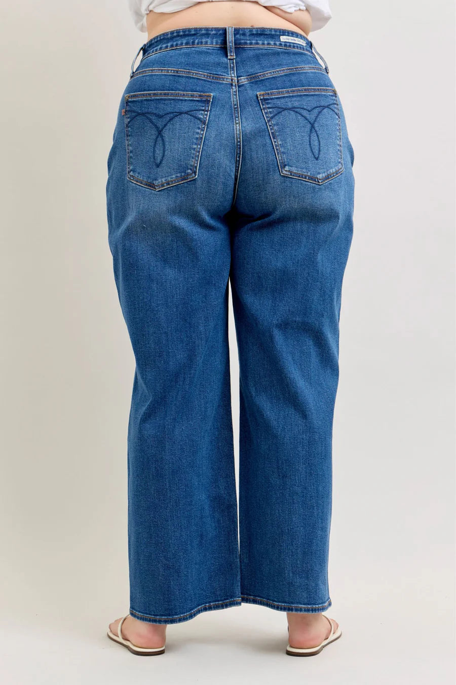 Judy Blue Main Character Wide Leg Jeans Curvy 82689