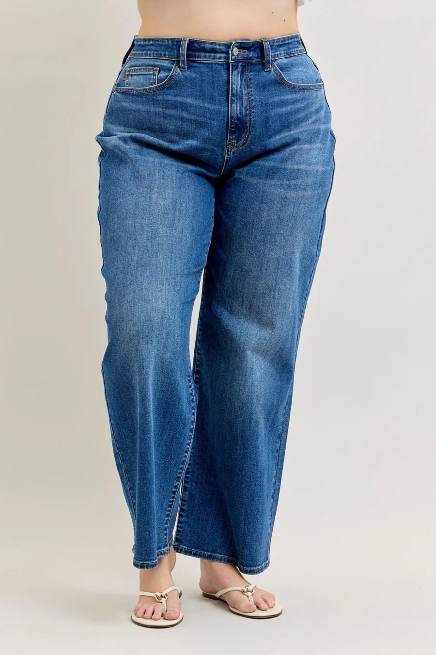Judy Blue Main Character Wide Leg Jeans Curvy 82689