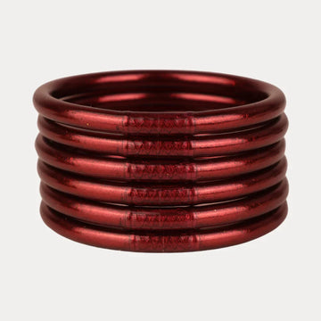 Merlot All Weather Bangles- Set of 6