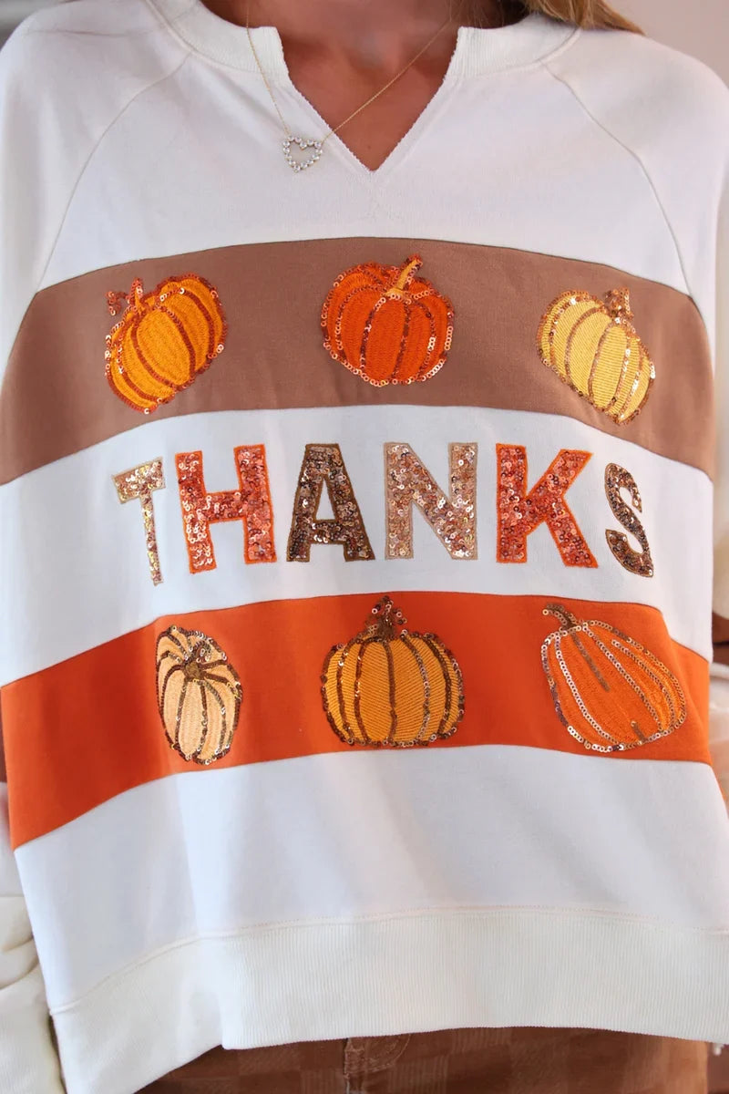 Thanks Pumpkin Pullover