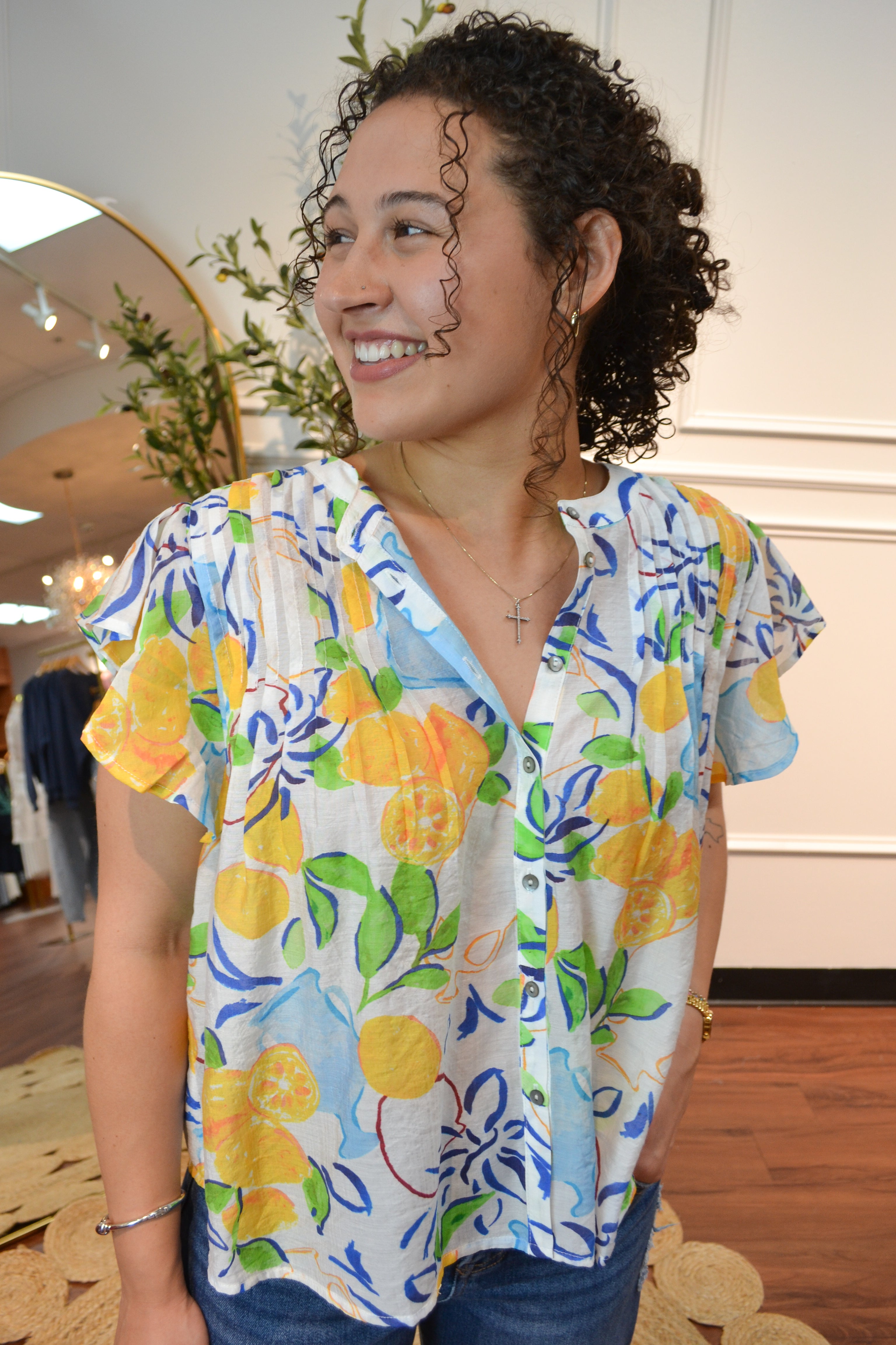 Limoncello Breeze Blouse By Eesome