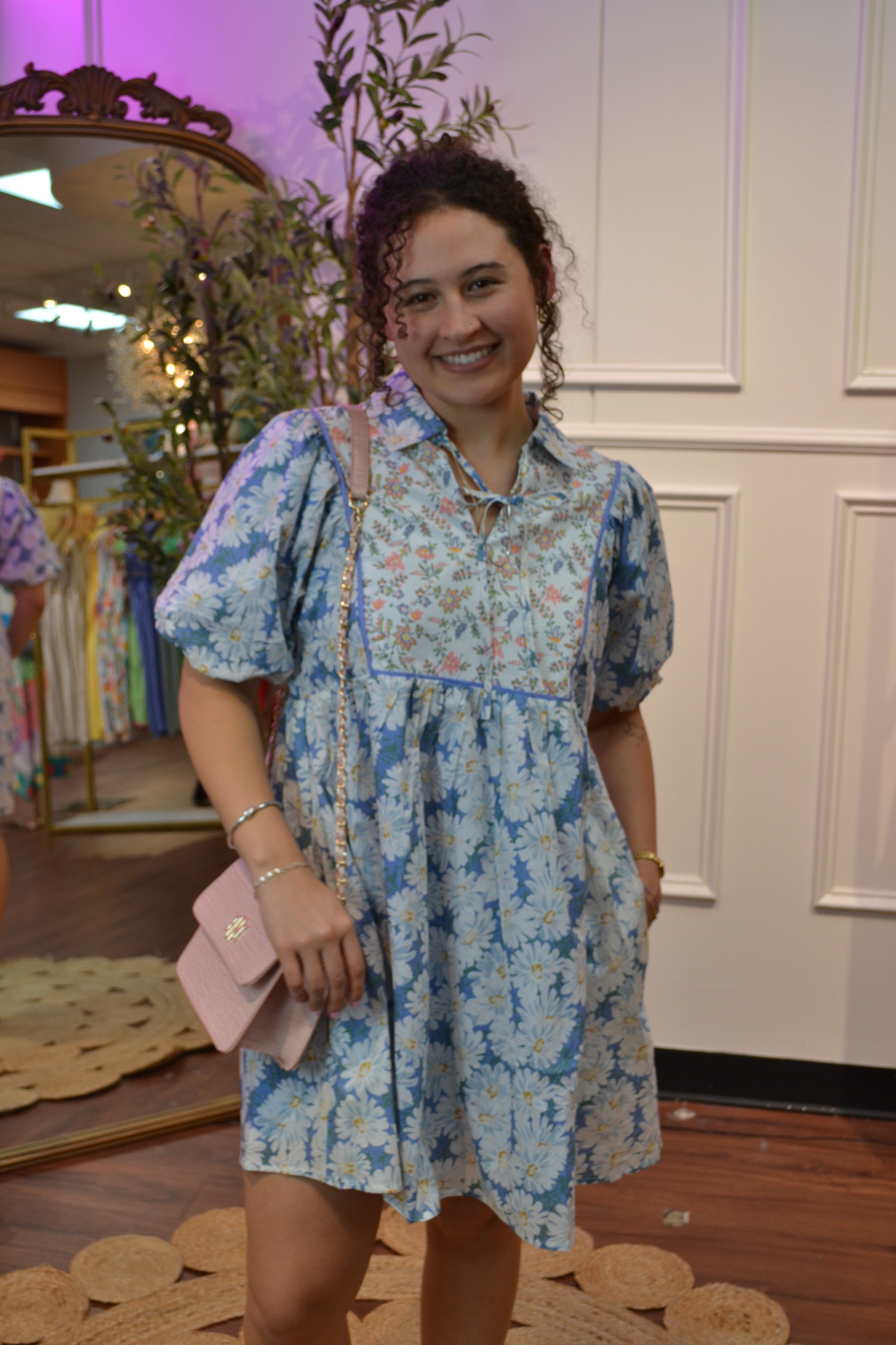 Sweet Meadow Floral Peasant Dress By Jodifil