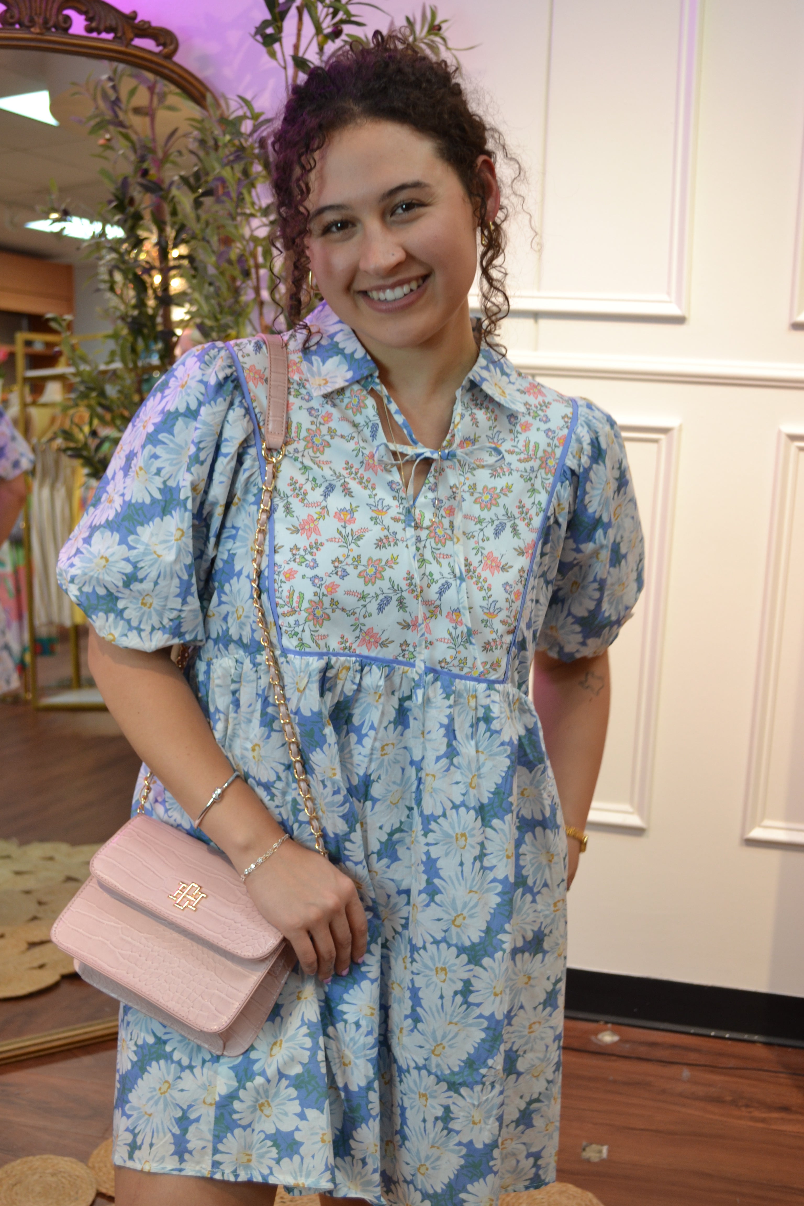 Sweet Meadow Floral Peasant Dress By Jodifil