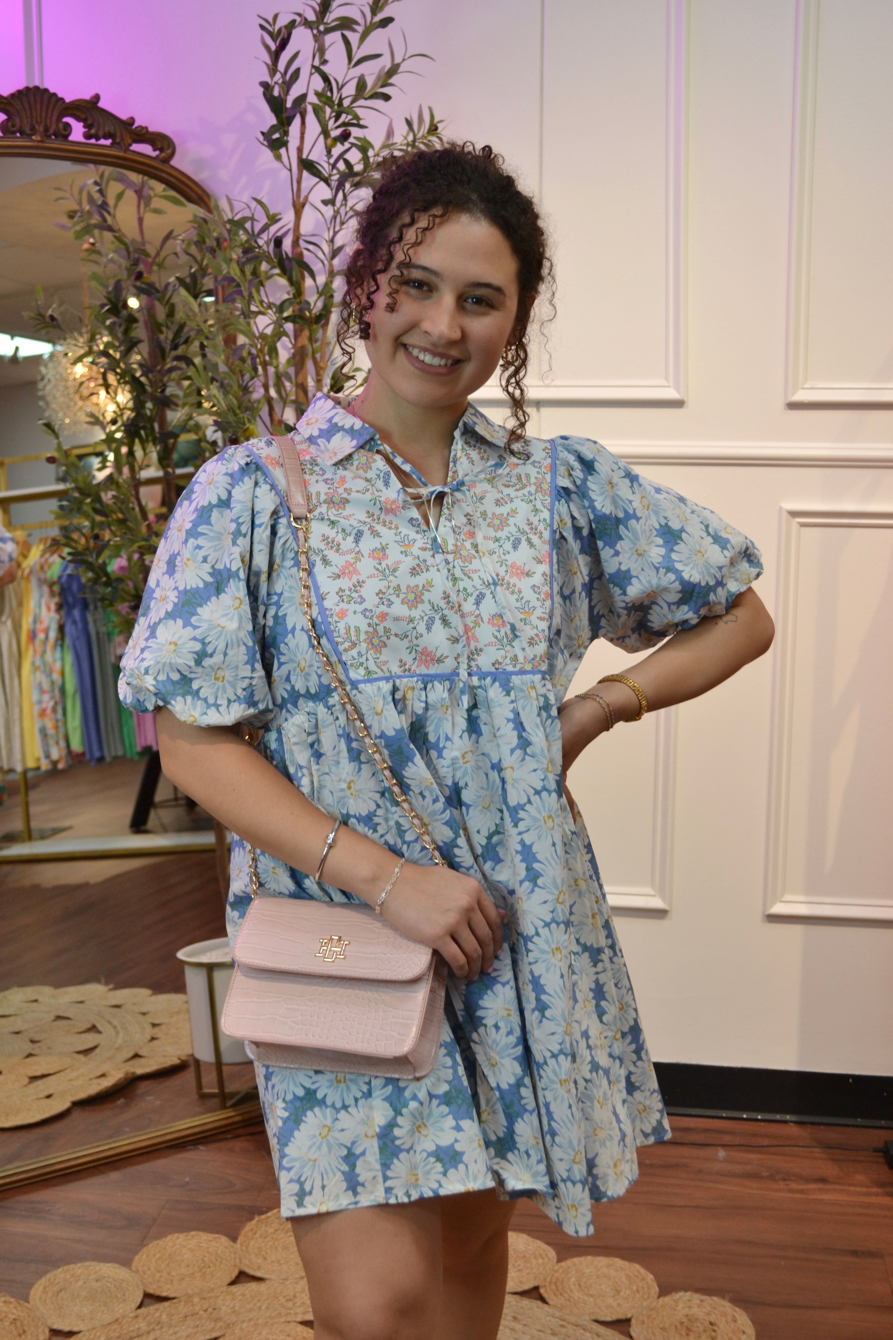 Sweet Meadow Floral Peasant Dress By Jodifil