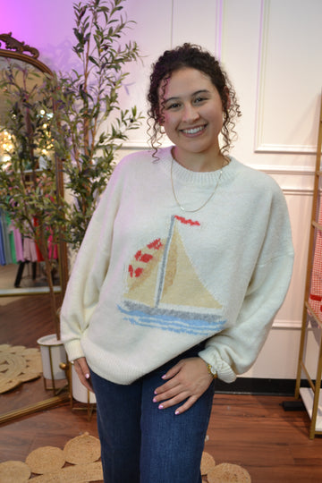 Red Flag Sailing Sweater By Bailey Rose