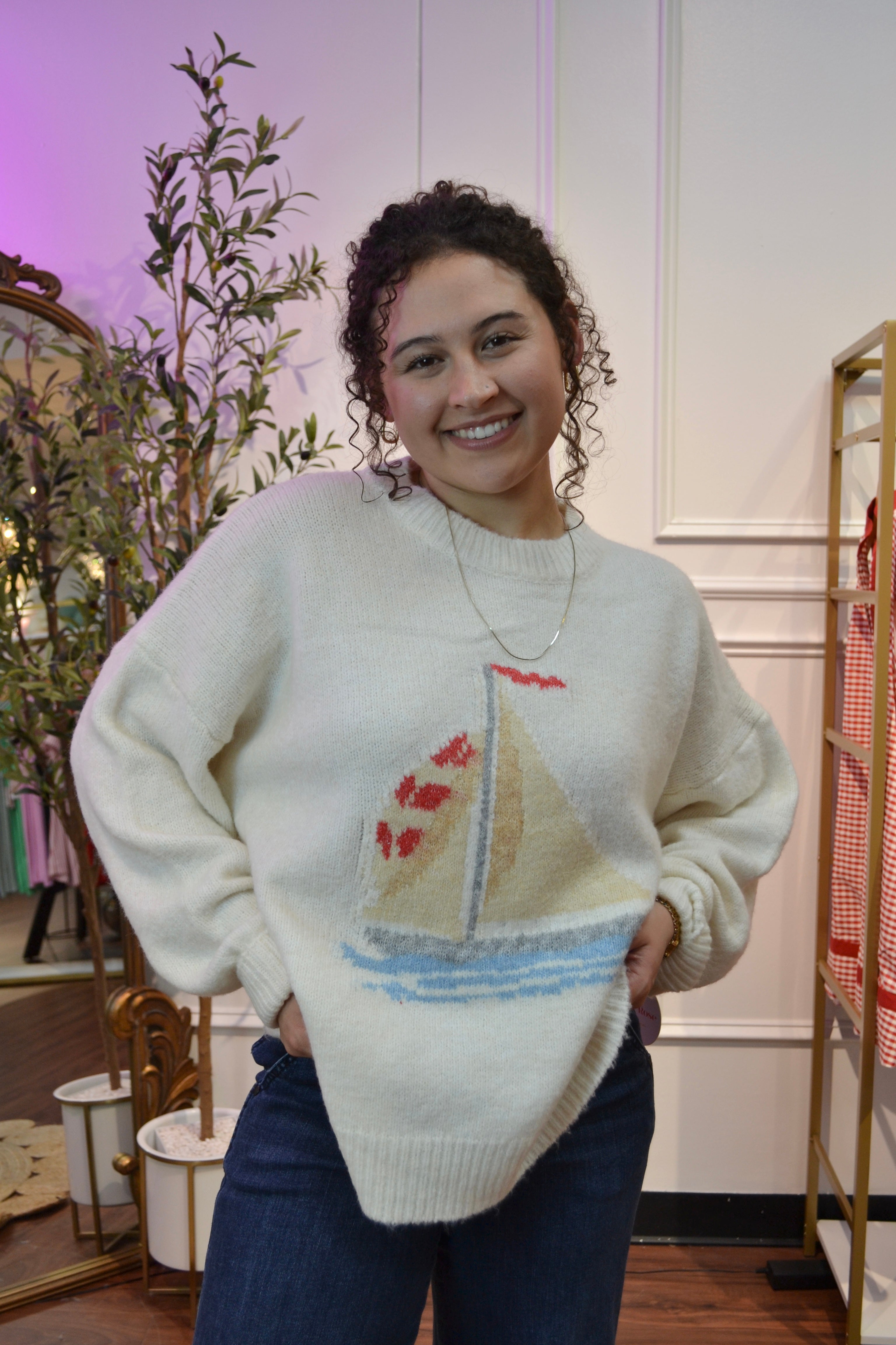 Red Flag Sailing Sweater By Bailey Rose