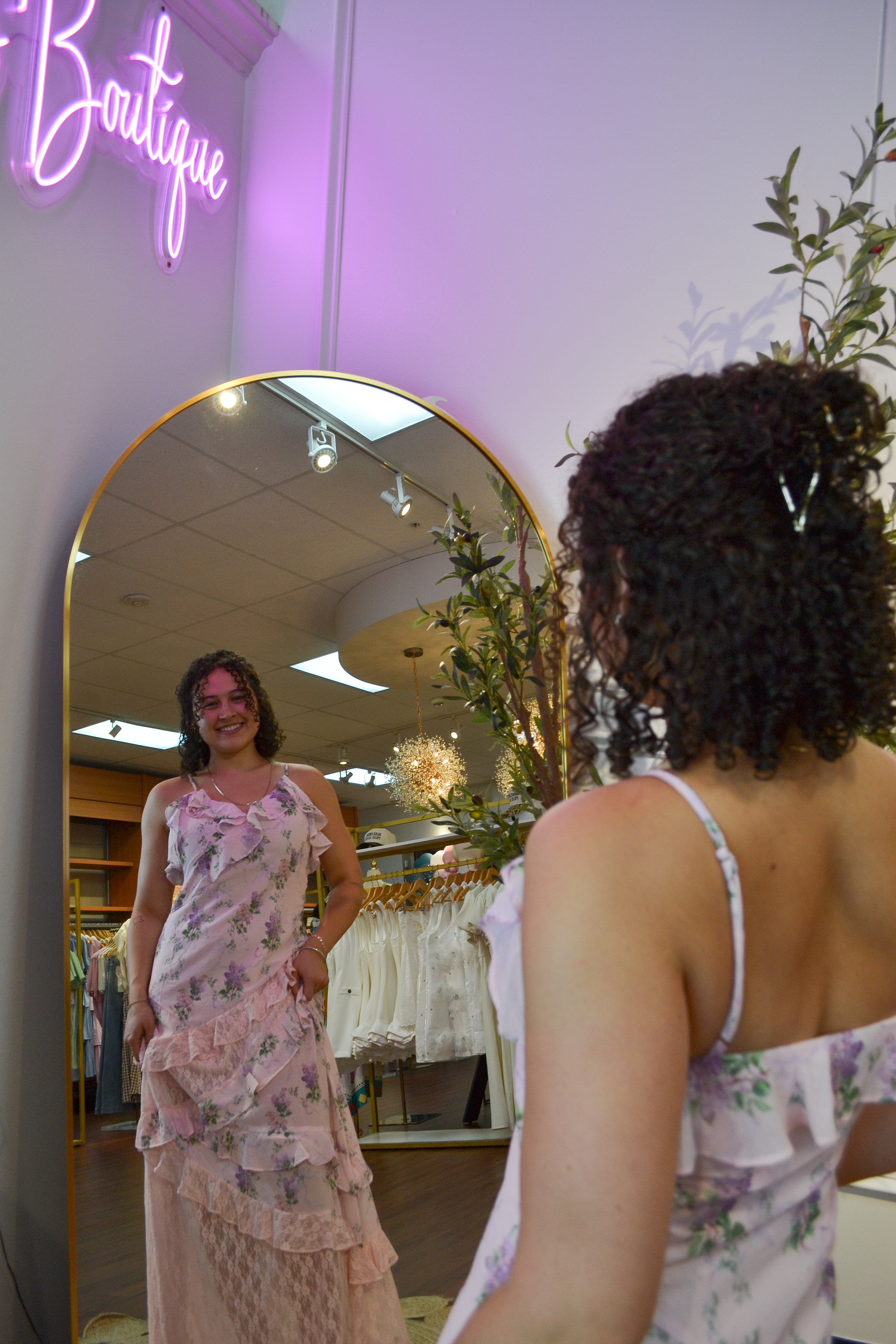 Pastel Floral Ruffle Maxi Dress By RareRaw