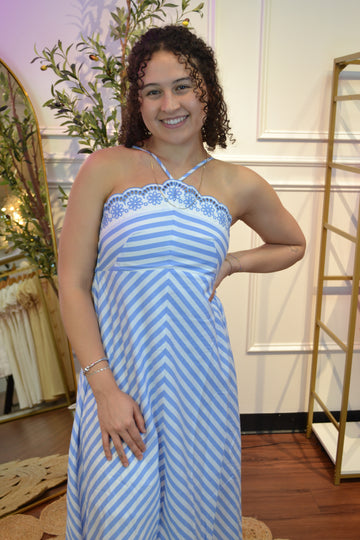 Seaside Whisper Maxi Dress By Entro
