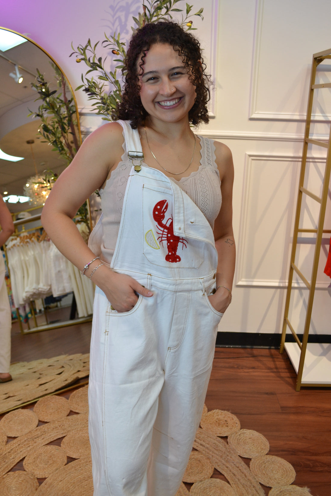 Seaside Lobster Barrel Overalls By Oddi