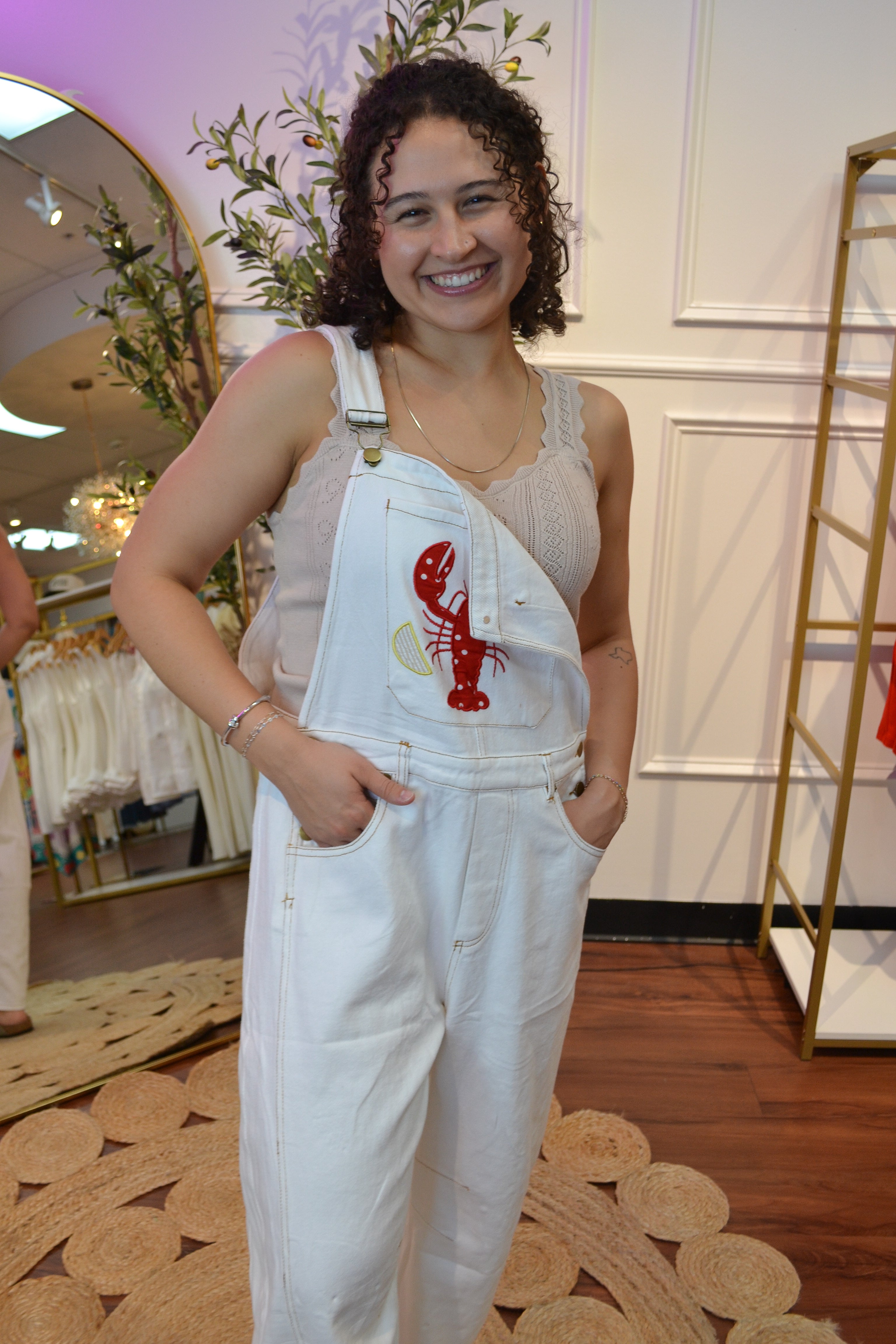 Seaside Lobster Barrel Overalls By Oddi