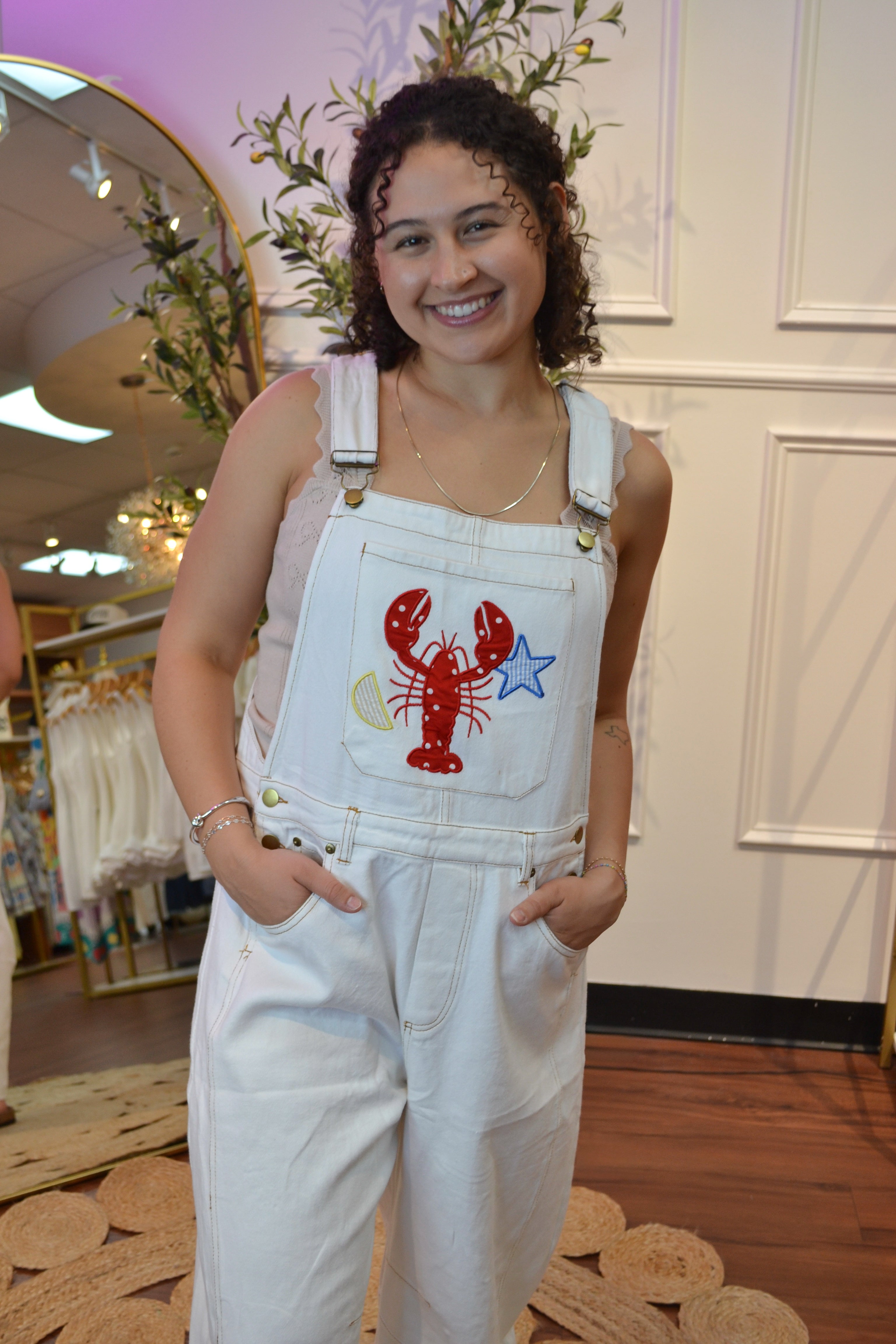 Seaside Lobster Barrel Overalls By Oddi
