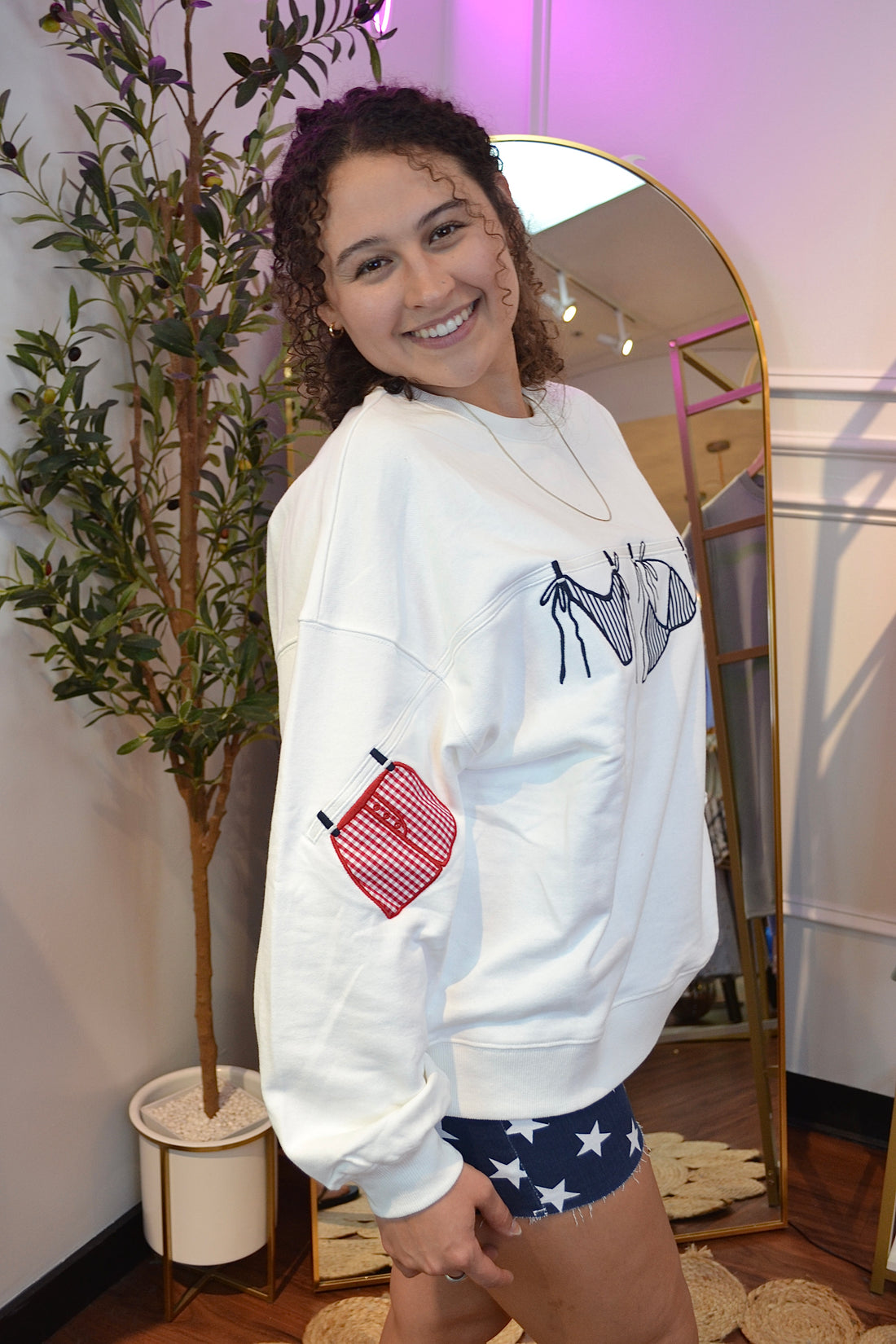 Coastal Cabana Oversized Sweatshirt By Lelis