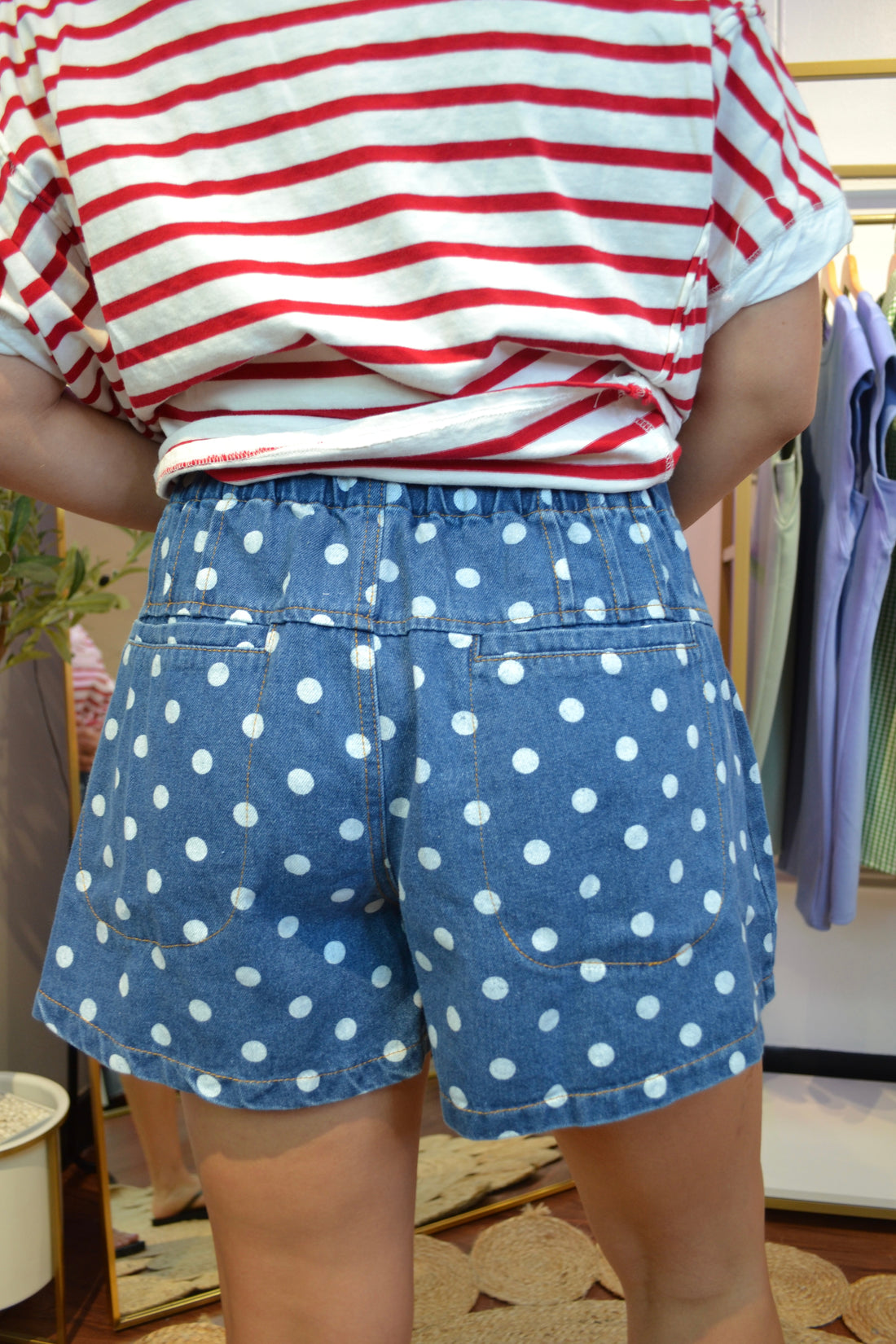 Retro Rhythm Dot Shorts By Lovlov