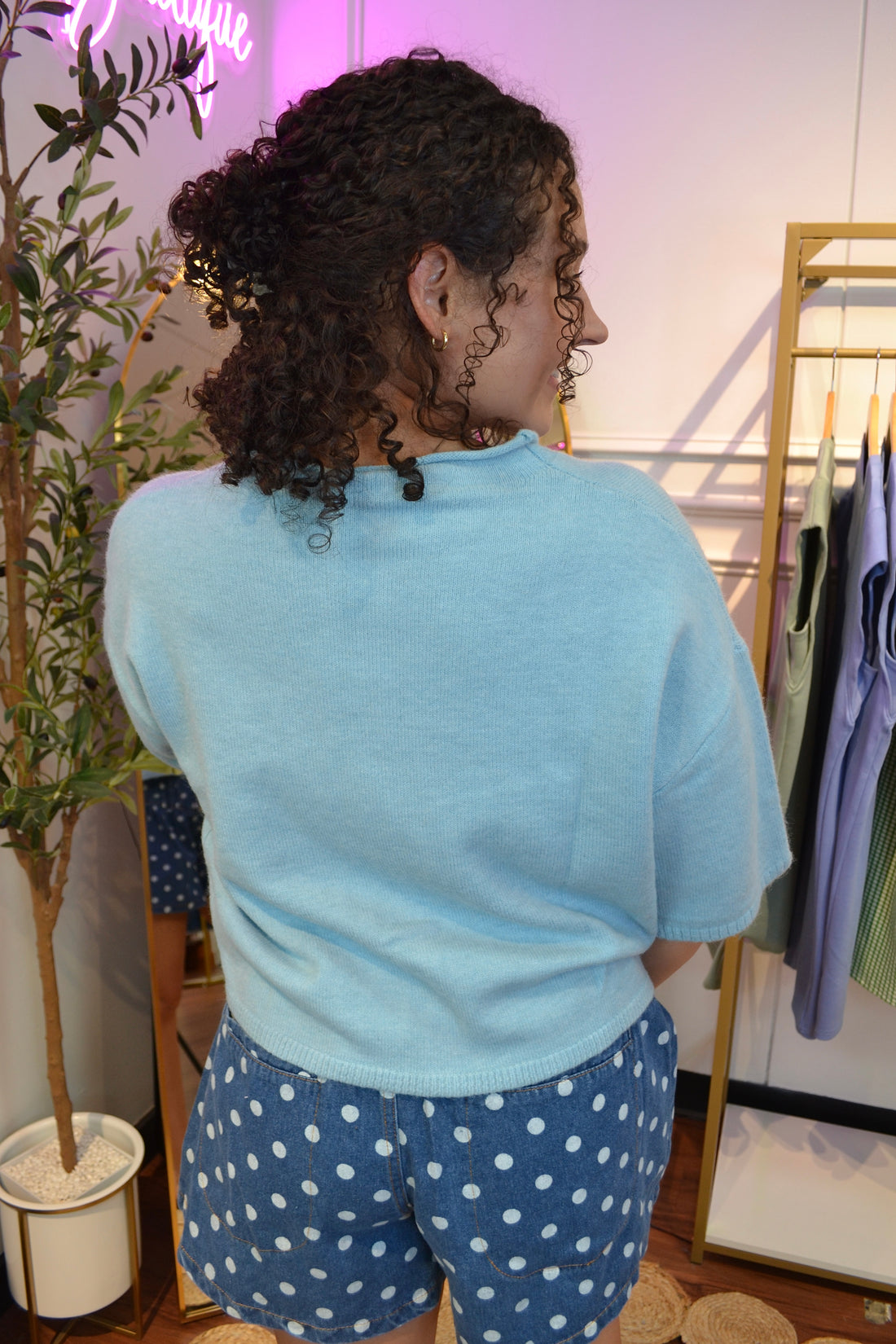 Blue Skies Knit Cardigan By Eesome