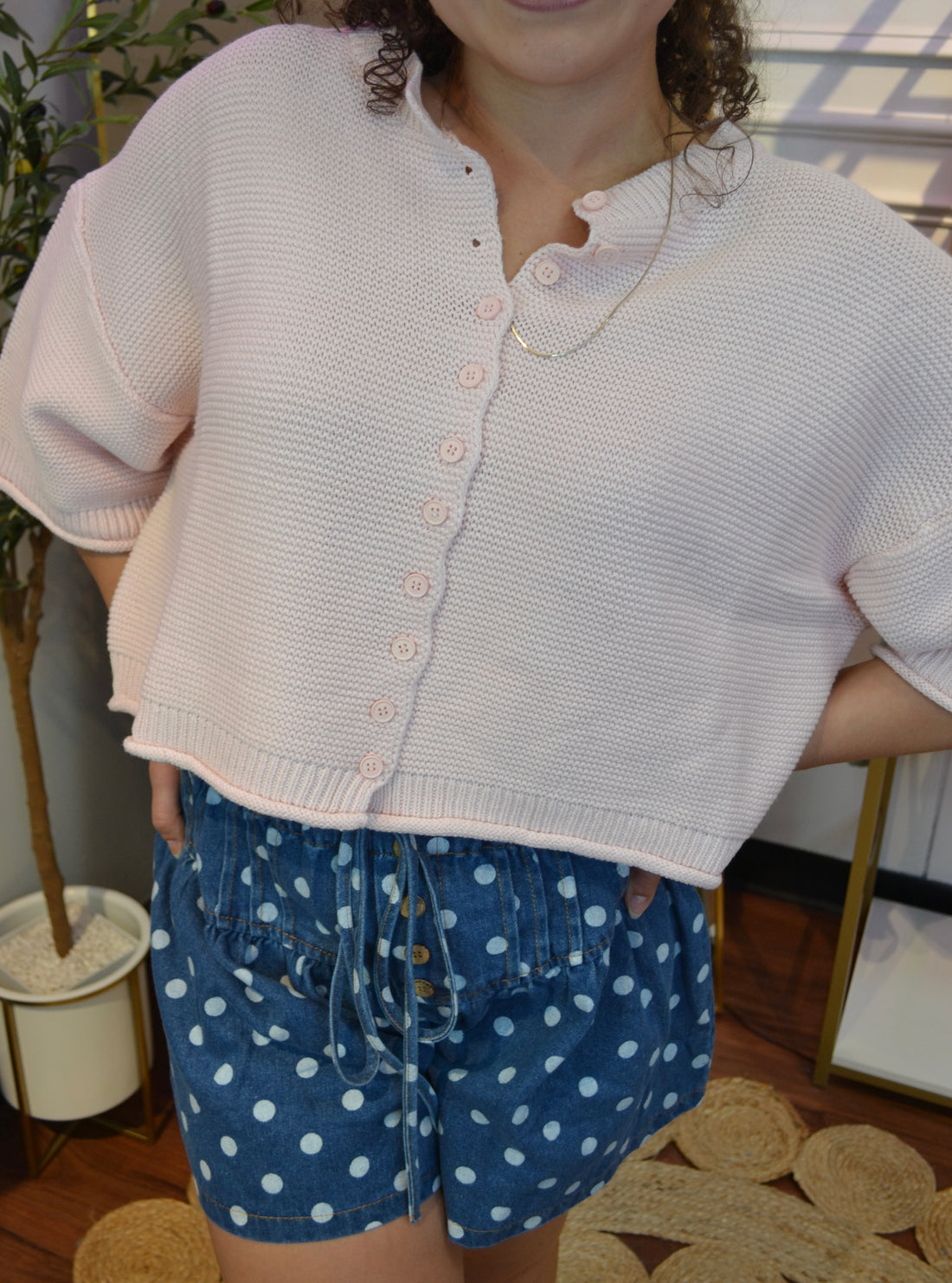 Blushing Bloom Knit Cardigan By Peach Love California