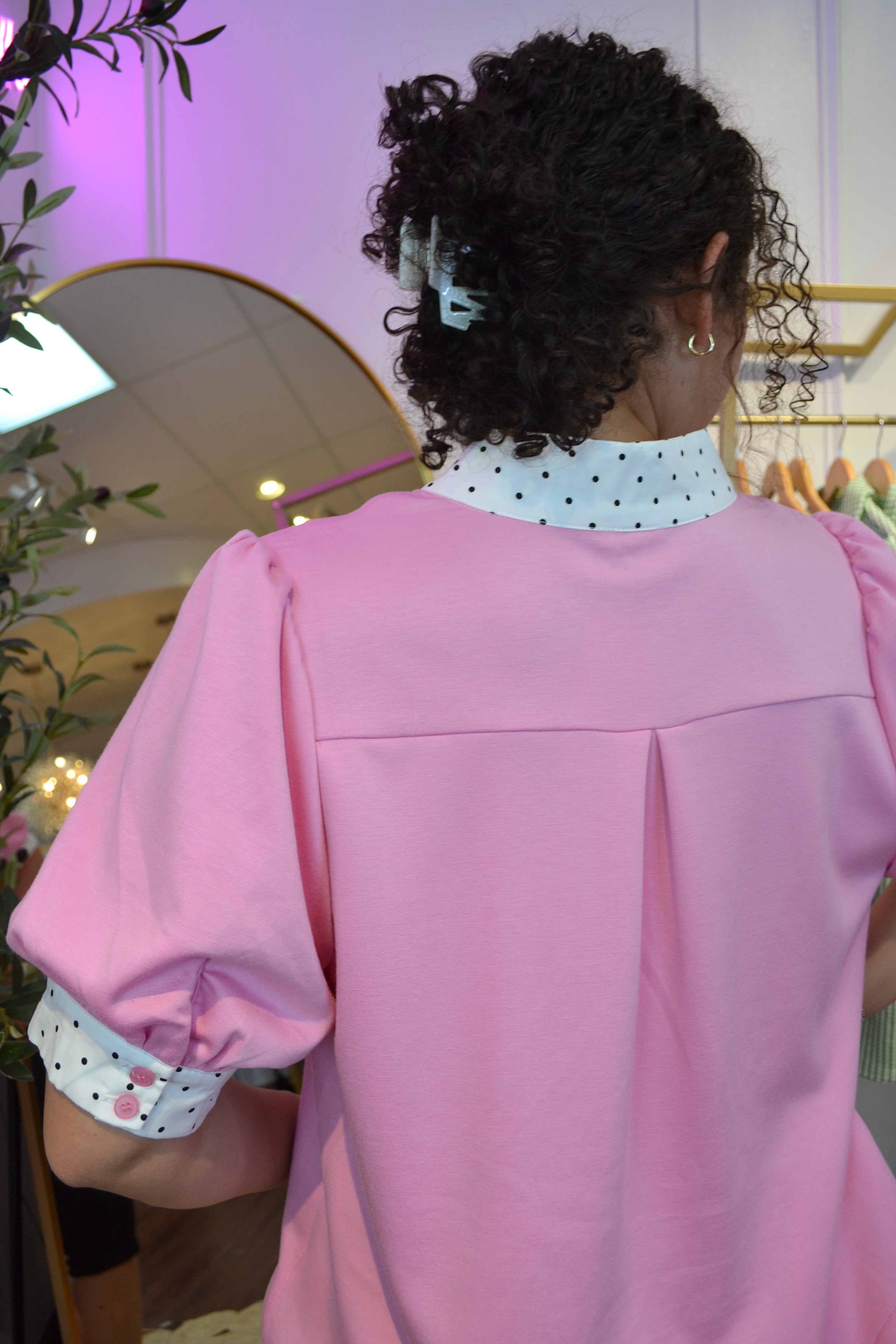 Sweet Talk Polka Dot Blouse By Jodifl