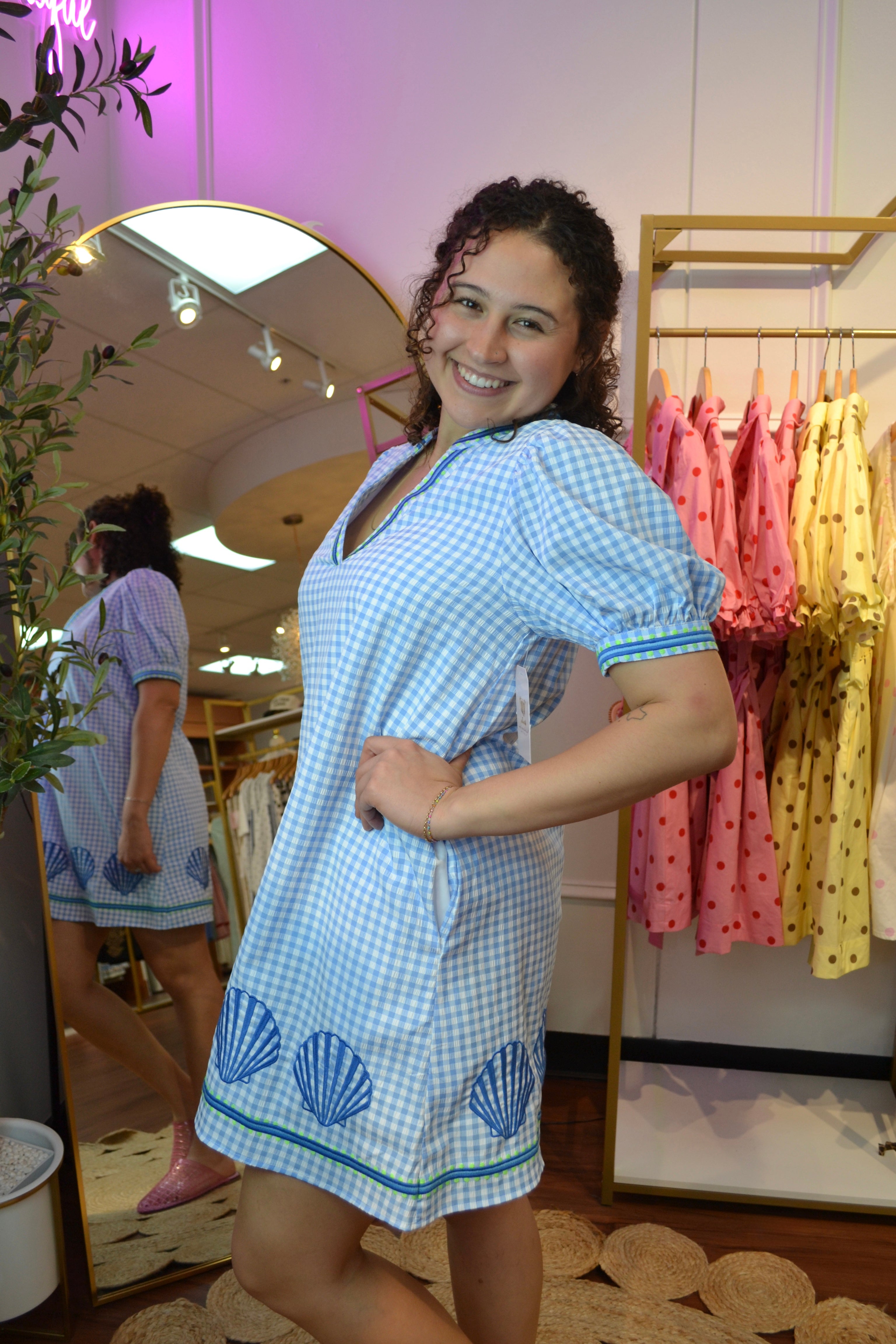 Seaside Sweetheart Shell Dress By Jodifl