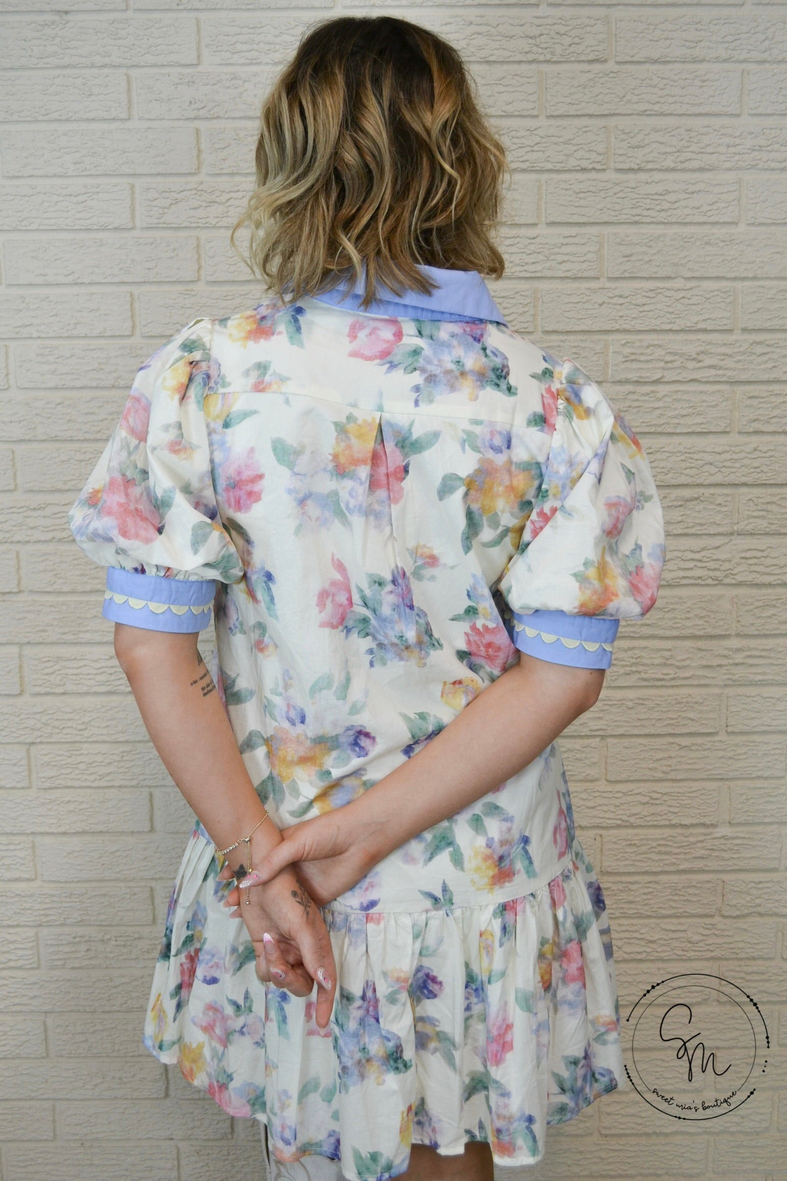 Sweet Magnolia Puff Dress By Entro