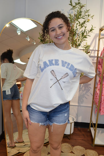 Lake Vibes Short Sleeve Graphic T-Shirt By J.O.A