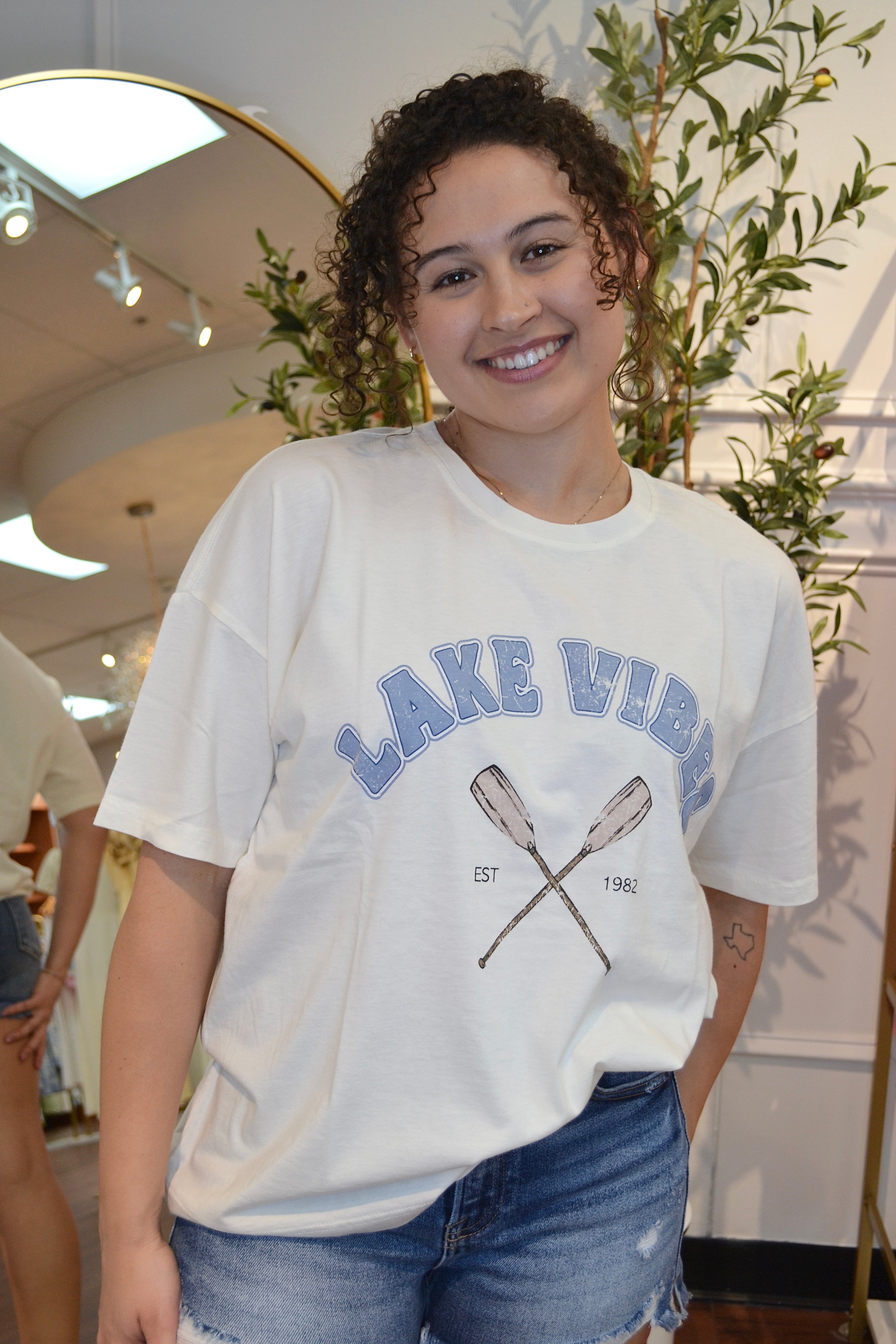 Lake Vibes Short Sleeve Graphic T-Shirt By J.O.A