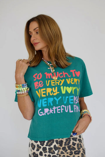 So Very Very Grateful Crop Tee