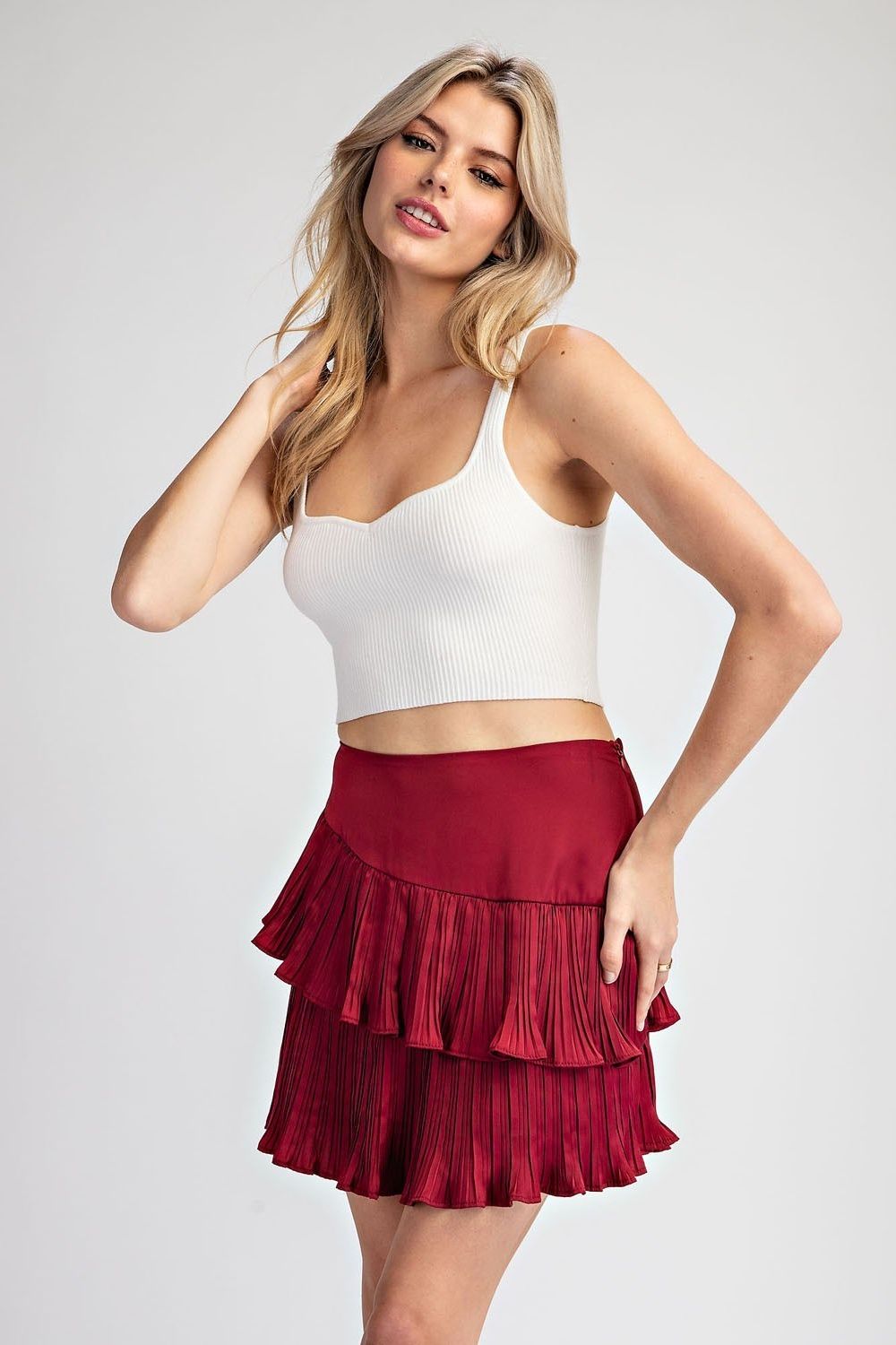 Ruffle Mini Skort By Eesome