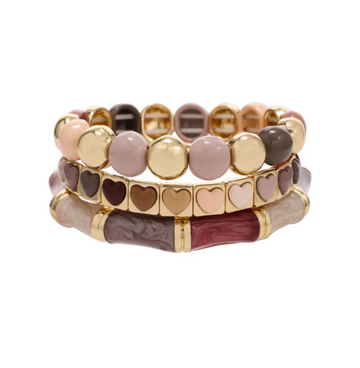 Chic Neutral Stack Set By Treasure Jewels