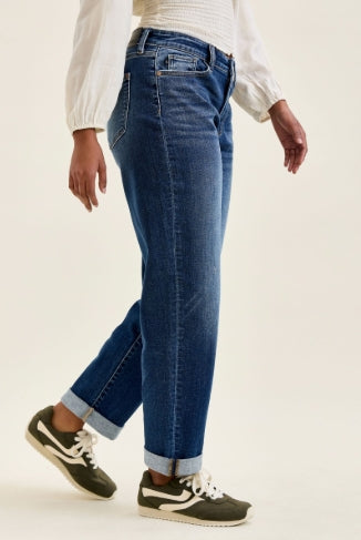 Judy Blue Billie True Indigo Boyfriend Jeans 82744
