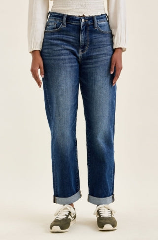 Judy Blue Billie True Indigo Boyfriend Jeans 82744