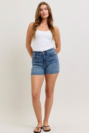 Judy Blue All-American Fray Denim Shorts 152112