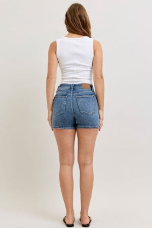 Judy Blue All-American Fray Denim Shorts 152112