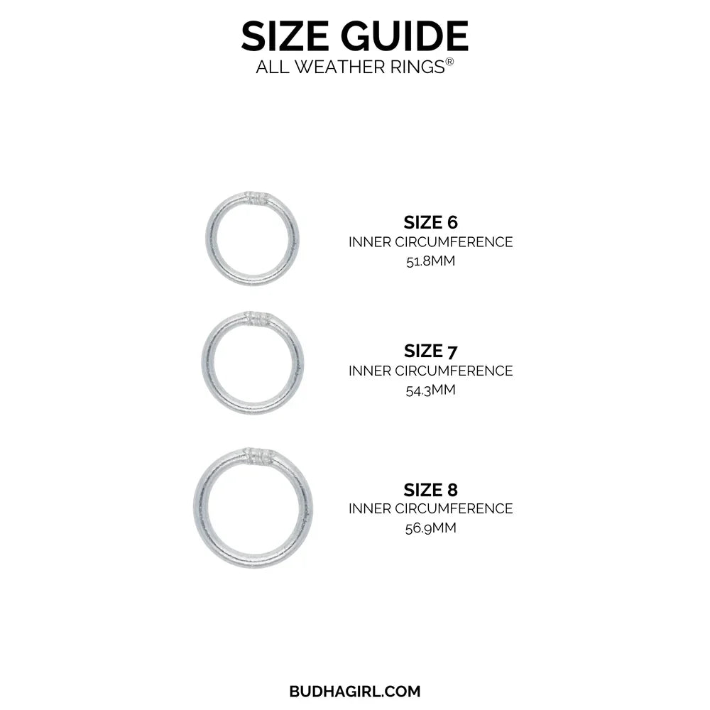 Silver All Weather Rings (Set of 3)