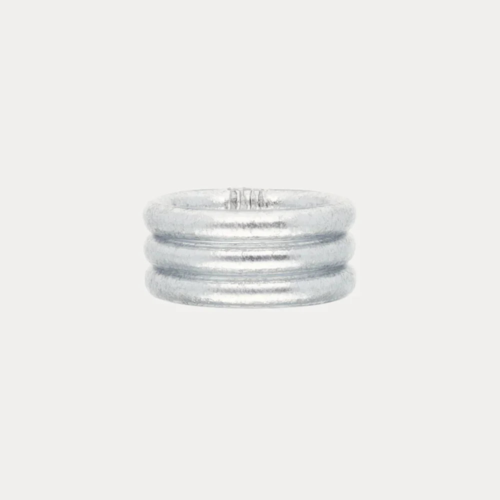 Silver All Weather Rings (Set of 3)