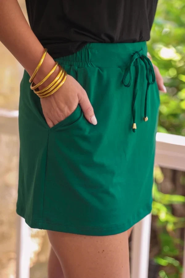 Solid Emerald Skort By Jess Lea
