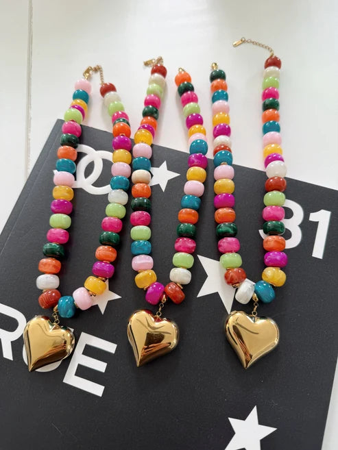 Color Me Happy Heart Necklace