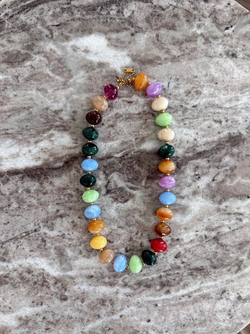 Jena Color Pop Beaded Necklace