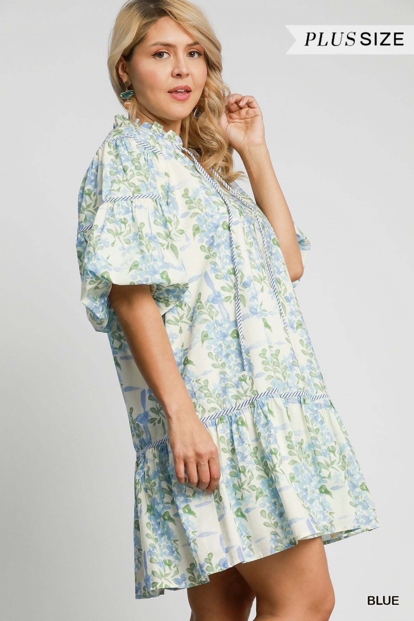 Plus Size Floral Breeze Babydoll Dress By Umgee