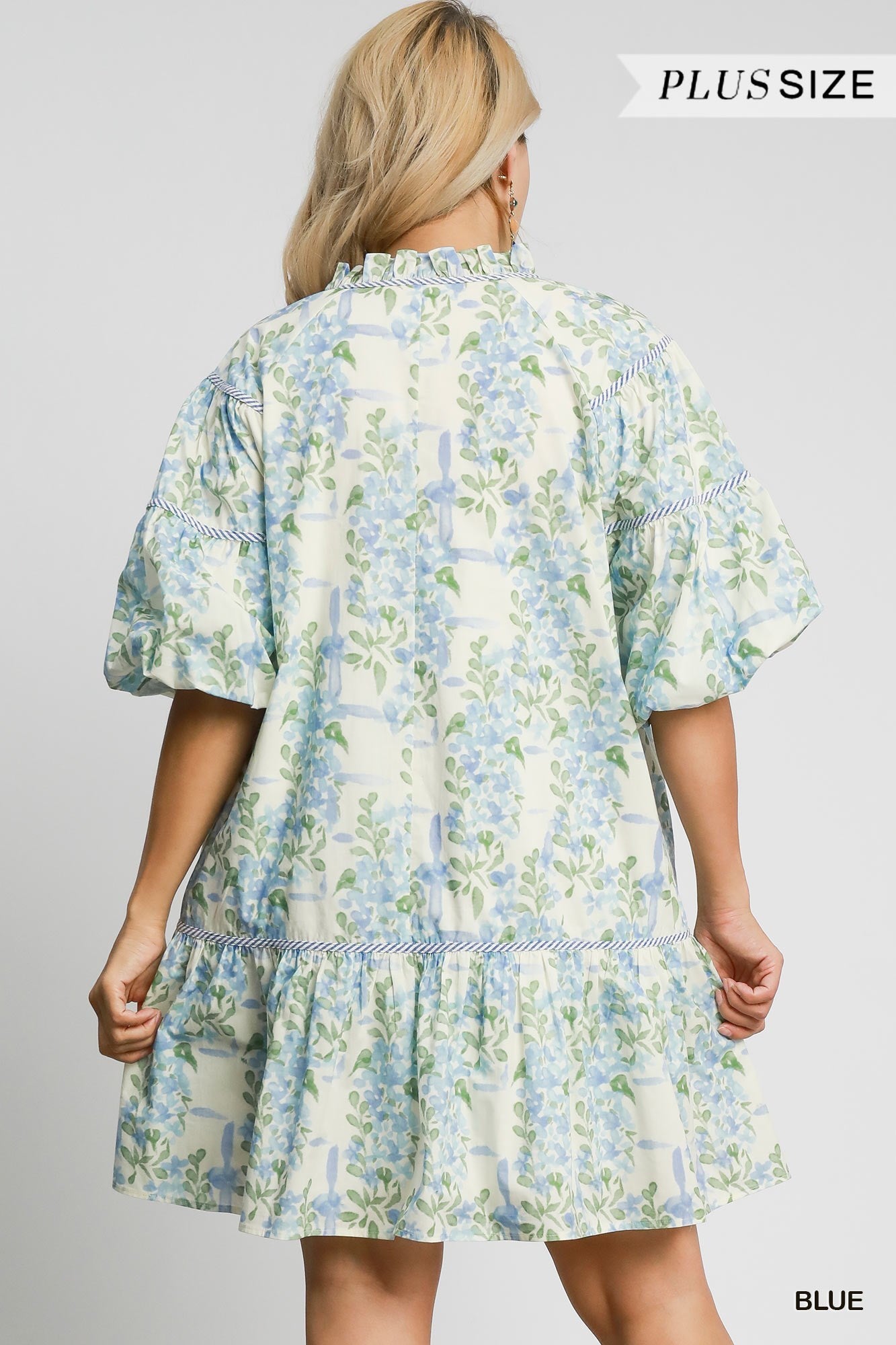 Plus Size Floral Breeze Babydoll Dress By Umgee