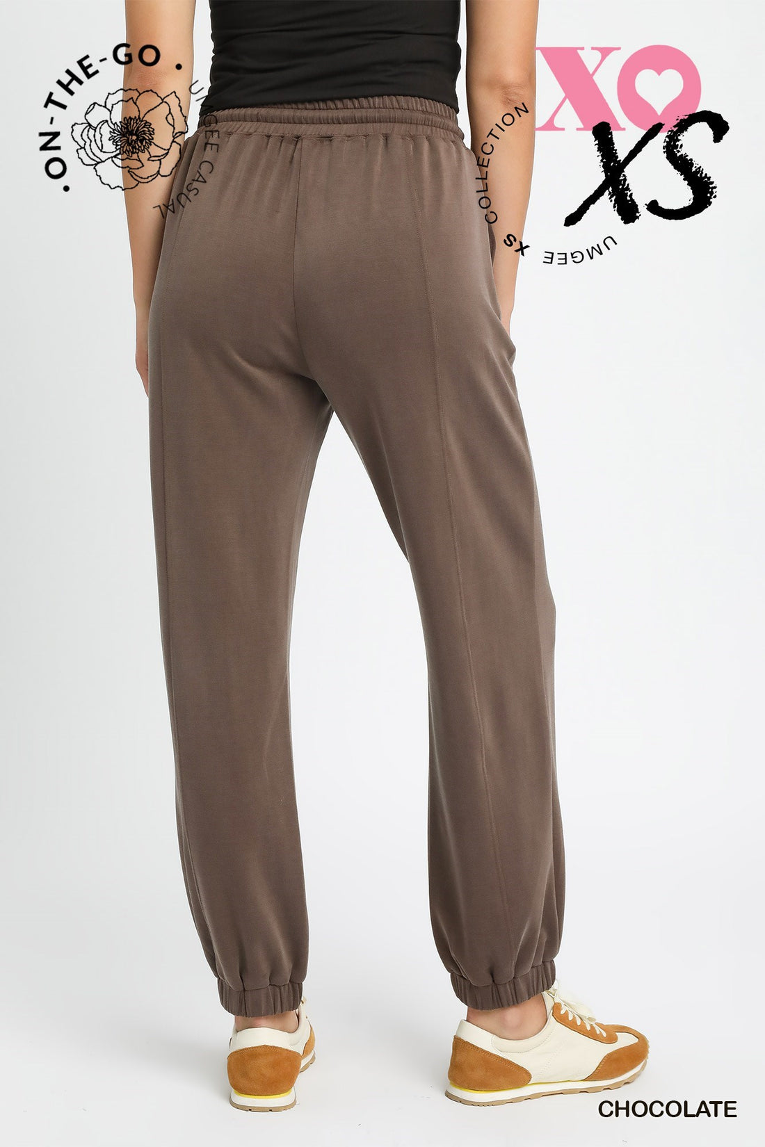 Cupro Drawstring Jogger Pants by Umgee