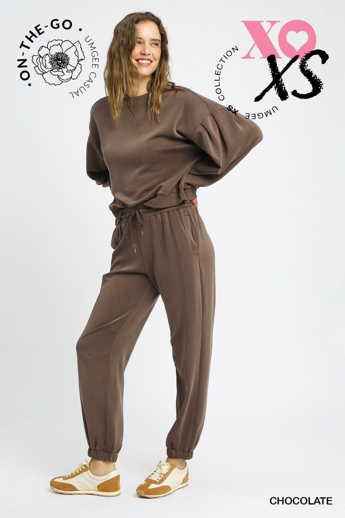 Cupro Drawstring Jogger Pants by Umgee