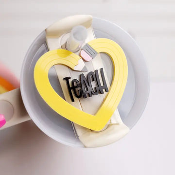 Teach Pencil Tumbler Topper