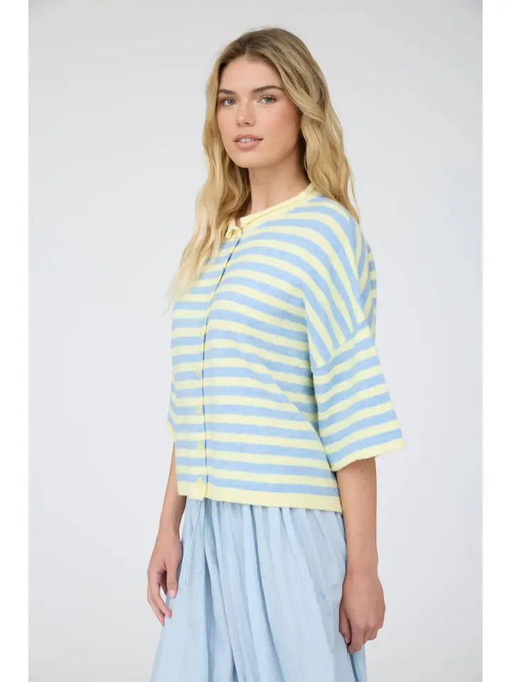 Sweet Sorbet Stripe Cardigan By J.O.A