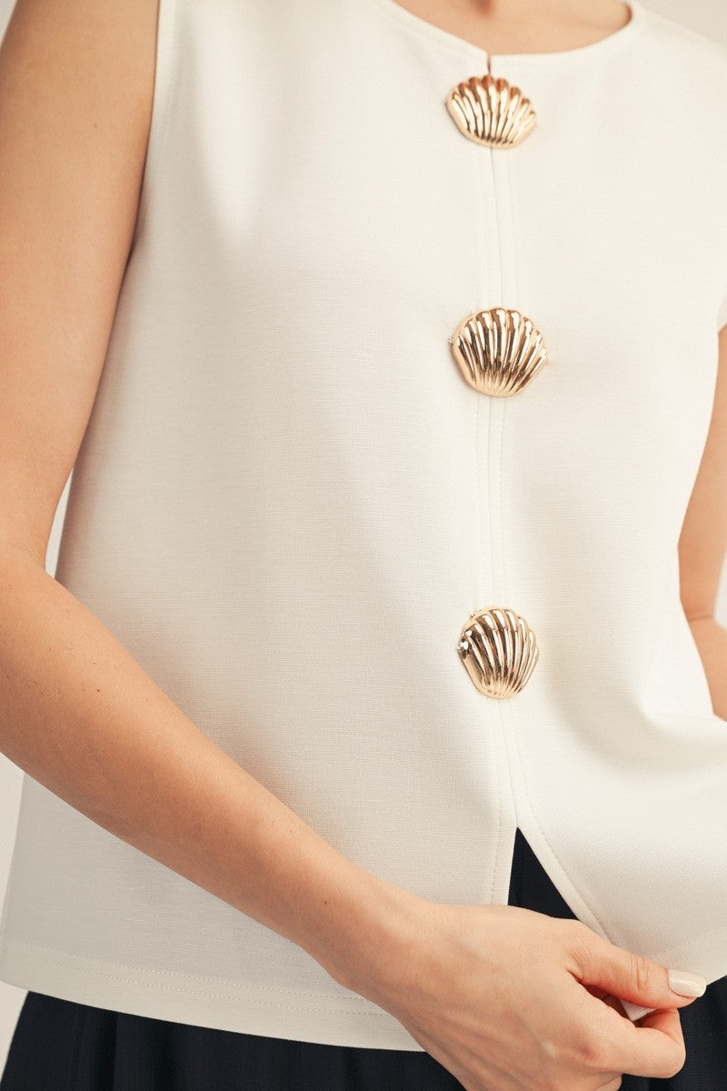 Seaside Luxe Shell Tank By Jodifl