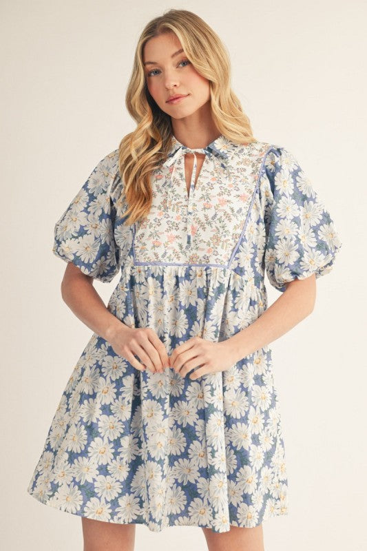 Sweet Meadow Floral Peasant Dress By Jodifil
