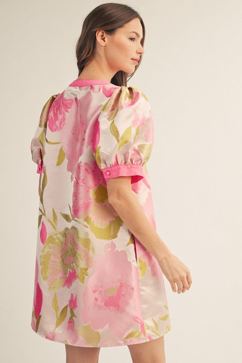 Pink Petals & Pearls Dress