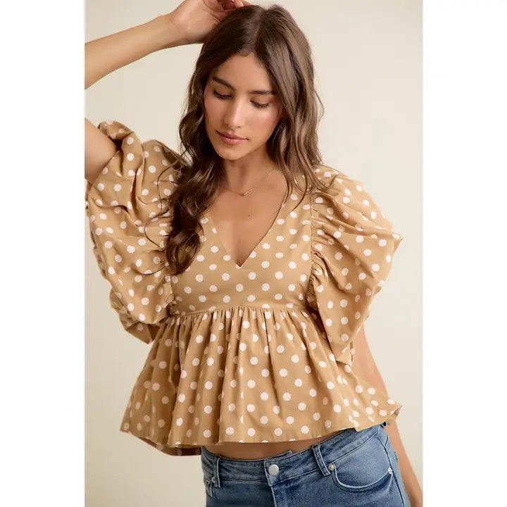 Golden Love Letter Blouse By So Me