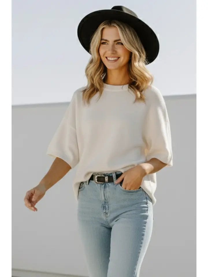 The Cozy Daydream Sweater Top By Sewn and Seen