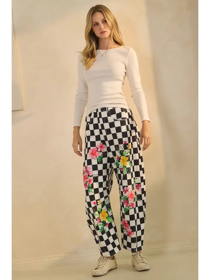 Checkmate Bloom Pants By Oddi